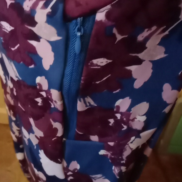 Active High Waist Tummy Control Leggings Ninfee Print (water lily) X large, NW - Picture 9 of 15